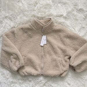 Warm Cream Sherpa Jacket
